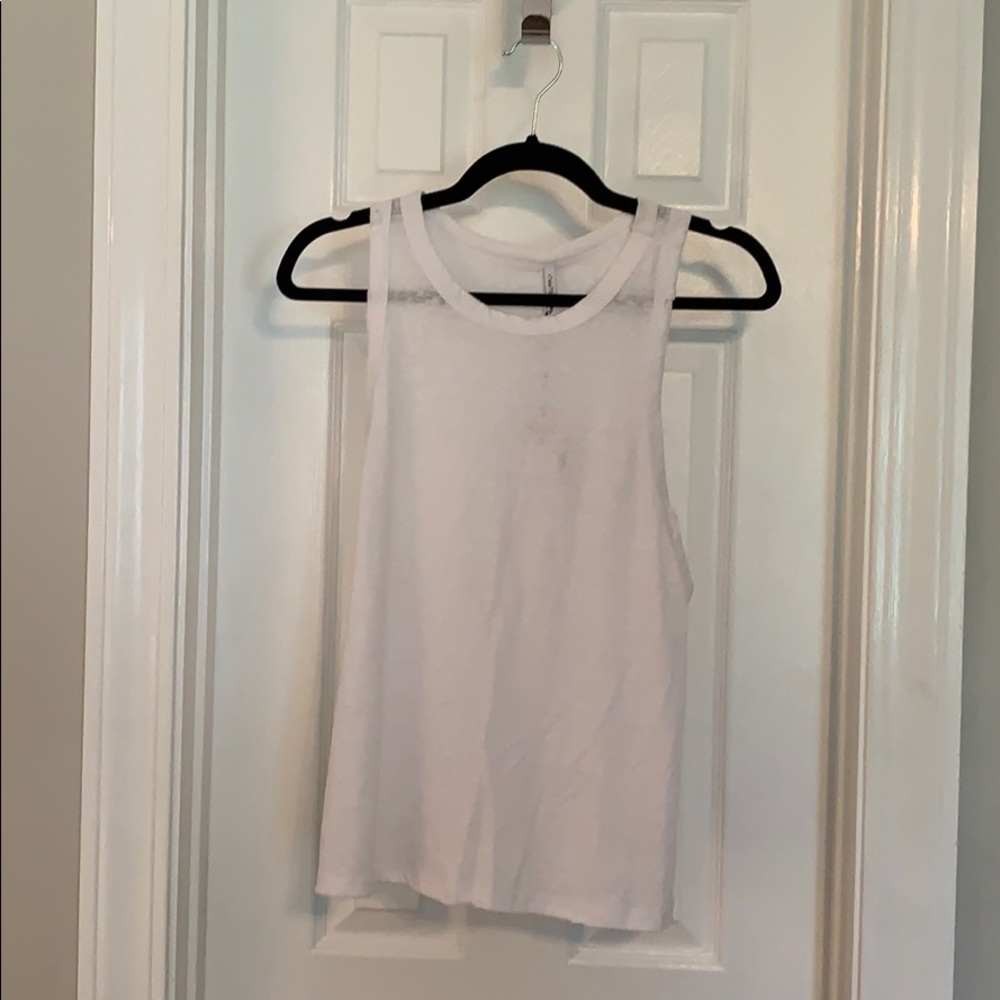 NWT High Neck Distressed Tank
